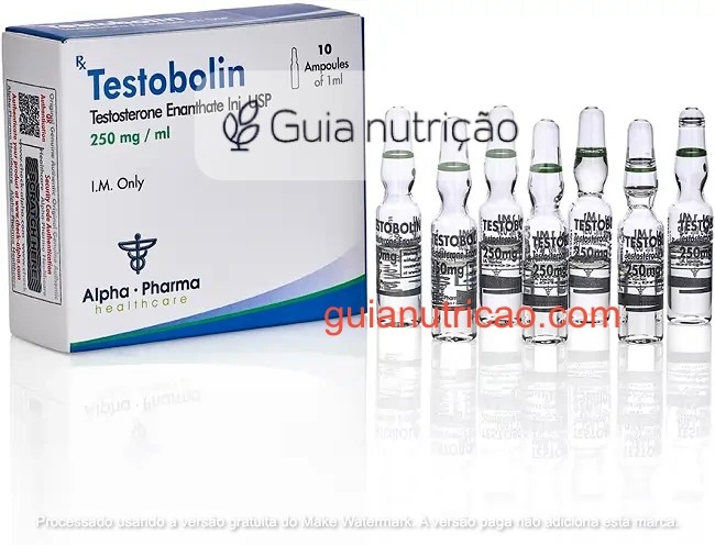 Enantato de Testosterona 250mg/ml 10x1ml - Alpha Pharma